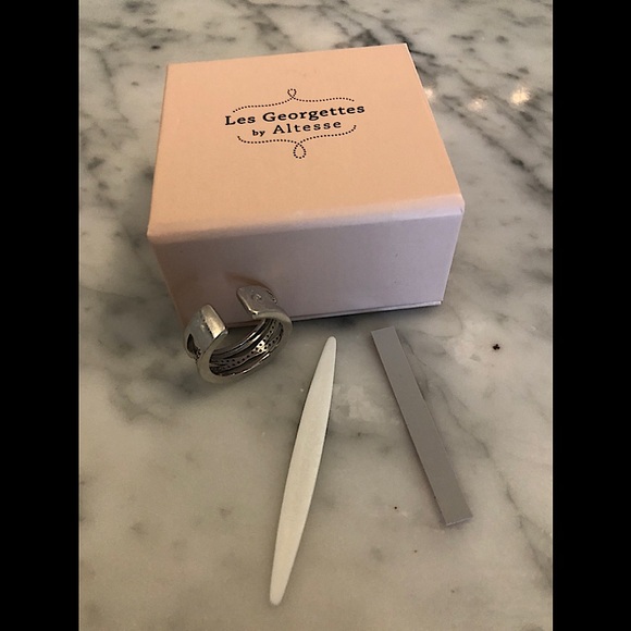 Les Georgettes 🇫🇷 | Liens Ring (8MM) - Silver Finish (Size 52) - Picture 4 of 8